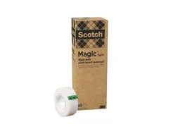 Plakband Scotch Magic 900 19mmx33m onzichtbaar mat 9 rollen