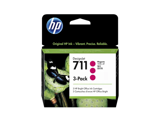 HP 711 Inktcartridge CZ135A Magenta High Capacity Origineel