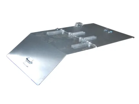 2-Dlg. Klapdeksel,Staal,V. Mini-Kiepbak 0,27M³,Verzinkt