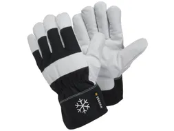 Tegera 377 koudebestendige lederen handschoenen, zwart/wit, maat 10, p