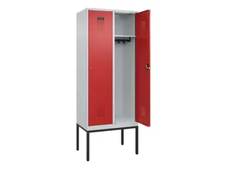 locker,HxBxD 2120x800x500mm,2vak,vak B 400mm,cil.-slot,voetonderstel - 1