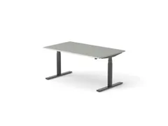 Elektrisch ihv bureau HxBxD 640-1300x1600x900mm blad grijs
