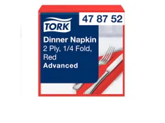 Tork 478752 Dinnerservet Advanced Rood 39x39cm