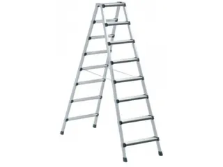veiligheidsladder,beide zijden,2x8treden m. R13-laag,balk L 2,27m - 1
