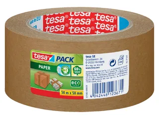 Verpakkingstape tesapack Paper Strong ecoLogo 50mmx50m Bruin - 1