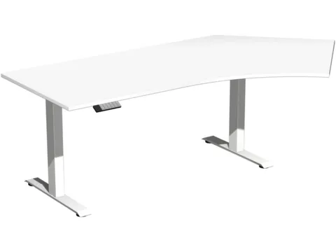 Av. régl. él. hauteur bureau d'angle HxlxP 730-1230x2166x1130mm
