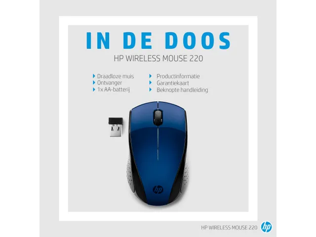 Draadloze Muis 220 (Lumiereblauw)