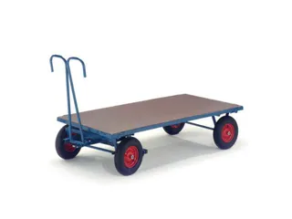 Handtrekwagen 1000kg 1600x800mm Luchtbanden Ral5010 - 2
