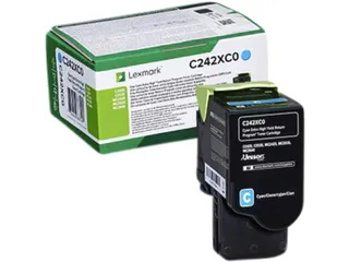 Tonercartridge Lexmark C242XC0 blauw - 1