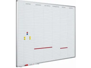 Planbord 60x90cm Softline profiel 8mm Werkdagen DU incl. dagenstrook - 1