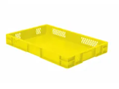 Euronorm-Stapelbak 14.5l H X L X B 75x600x400mm Geel