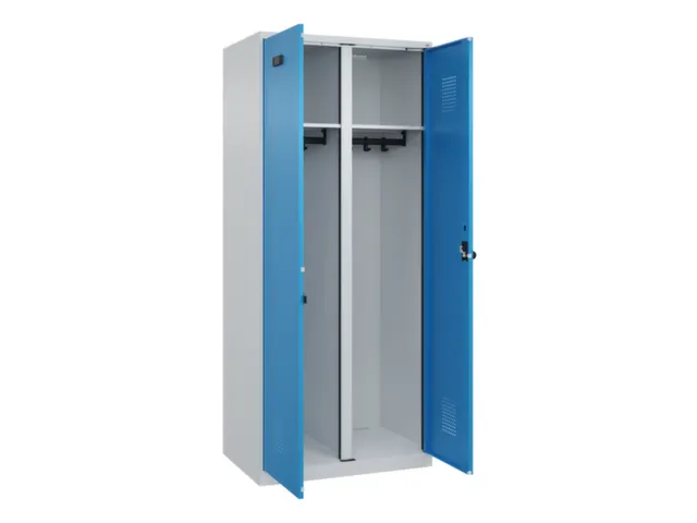 locker voor scheiding van kleding,HxBxD 1850x800x500mm,2vak