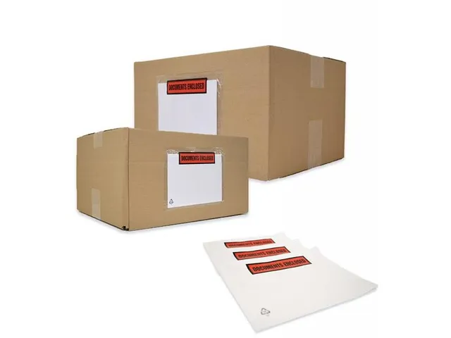 Paklijstenvelop Zelfklevend Documents enclosed C6 165x122mm 1000 Stuks