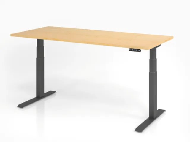 Elektrisch in hgte vst. zit-sta-bureau,HxBxD 640-1290x1800x800mm
