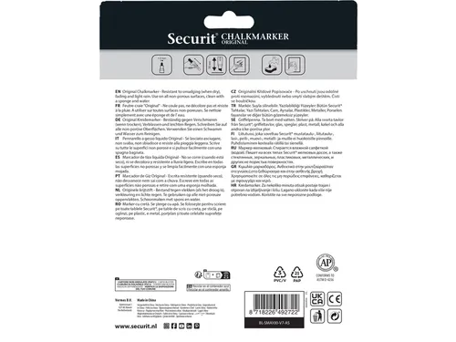 Krijtstift Securit Sma-100 Rond 1-2mm Assorti 7 Stuks