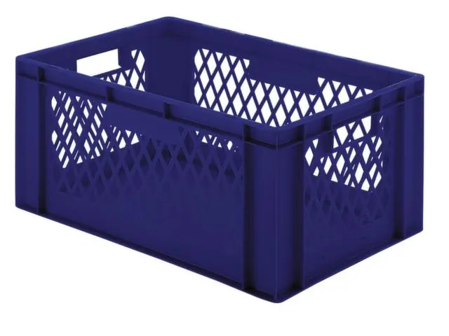 Euronorm-Stapelbak 61l H X L X B 320x600x400mm Blauw