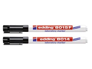 Viltstift edding 8014 laboratory ronde punt 1mm F zwart - 4
