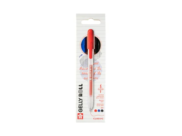Gelschrijver Sakura Gelly Roll Classic 3 kleuren assorti