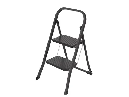 Huishoudtrap Metaal SL200 zwart 2 Treden