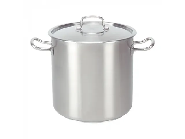 Pujadas RVS Kookpan hoog 24 liter 32cm