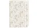 Notitieboek witte bloemen A5 lijn 92 pagina's softcover creme
