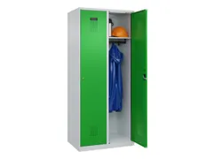 locker,HxBxD 1850x800x500mm,2vak,vak B 400mm,cil.-slot,staand op vloer