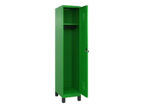 locker,HxBxD 1950x400x500mm,1vak,vak B 400mm,draaigrendel,voeten