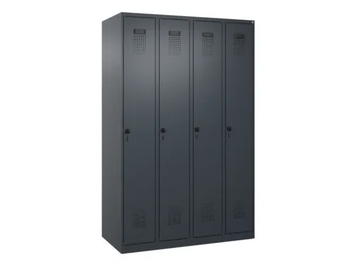 locker,HxBxD 1850x1200x500mm,4vak,vak B 300mm,draaigrendel