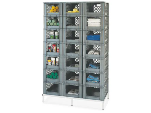 Euronorm-stapelbak Grijs 51l 270x600x400mm