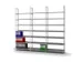 rayonnage pour classeurs,rayonnage départ,HxlxP 2550x1000x300mm