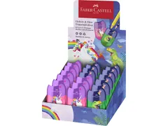 Puntenslijper Faber-Castell Dino/Unicorn dubbel 18st. in display
