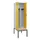 PBM-locker met bank,HxBxD 2120x600x815mm,2vak,vak B 300mm,draaigrendel