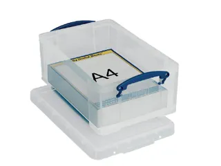 Opbergdoos 9 Liter Transparant A4 Papier/schoenen - 1
