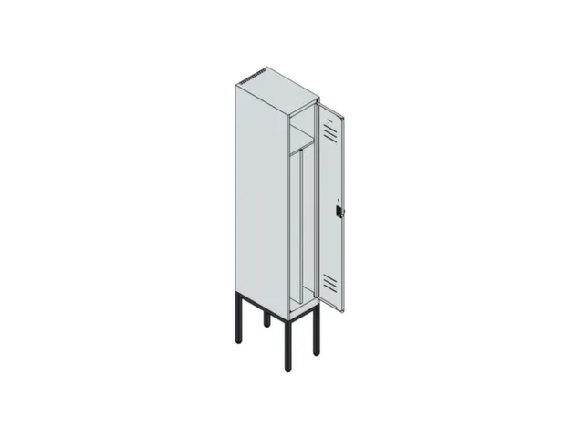 locker voor scheiding van kleding,HxBxD 2120x300x500mm,1vak