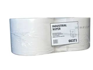 Blanco Industrial Poetspapier 2-laags wit 450mtr/24cm 1.500vel/rol 2st - 1