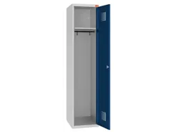 lockerkast,HxBxD 1800x400x500mm,1vak,draaigrendel,sokkel,romp RAL7035