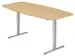 In hoogte verstelbare vergadertafel,HxBxD 710-1200x2200x1030mm