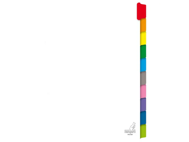 Tabbladen Kangaro 23-gaats PK410M 10-delig wit karton