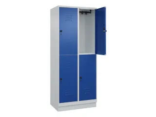 dubbeldekse locker,HxBxD 1950x800x500mm,2x2vak.,vak B 400mm - 2
