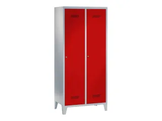 locker,HxBxD 1850x800x500mm,2vak,vak B 400mm,RAL7035,front RAL3000 - 3