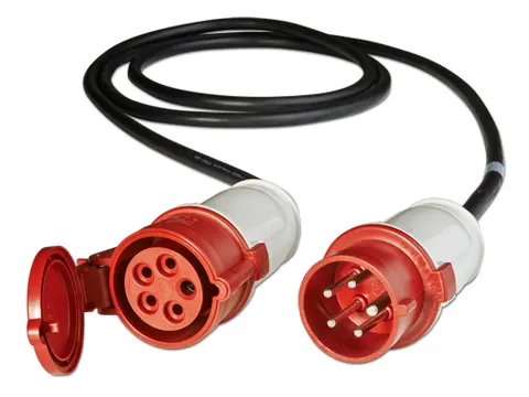 Modular IT Power Distribution Cable Extender 5 Wire 16A IEC309 600cm