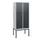 locker,HxBxD 1950x800x500mm,2vak,vak B 400mm,cil.-slot,voetonderstel