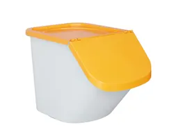 ingrediëntendispenser HxBxD 450x430x610mm 40l PP bak/deksel wit/oranj
