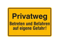 aanwijzingsbord,Eigen weg - Betreden en berijden op eigen risico!