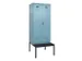 locker met bank,voor scheiding van kleding,HxBxD 2120x800x815mm,2vak