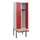 locker met bank,HxBxD 1950x600x815mm,2vak,vak B 300mm,cilinderslot