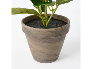 Kunstplant Mica Hortensia in pot groen 35x40cm - 6