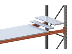 legbord van plaatstaal,v. breedvakstelling,22segmenten,BxD 2225x800mm