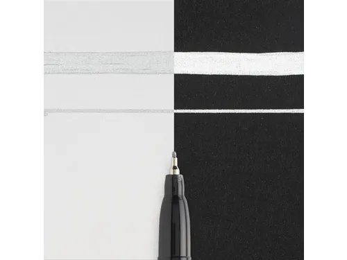 Viltstift Sakura pen-touch EF zilver 1-2mm