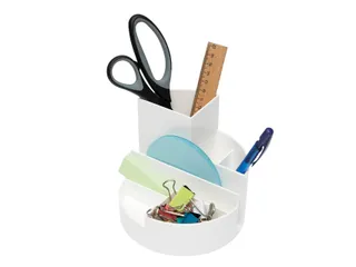 Pennenkoker MAULroundbox Blauwe Engel recycled 6 vaks wit - 4